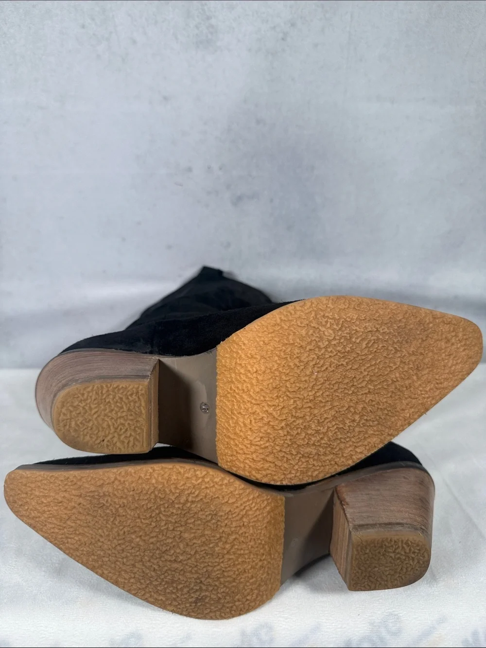 dingo Black Suede Over-the-Knee Western Boots